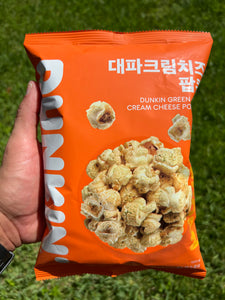Dunkin Donuts Green Onion & Cream Cheese Popcorn (Korea)