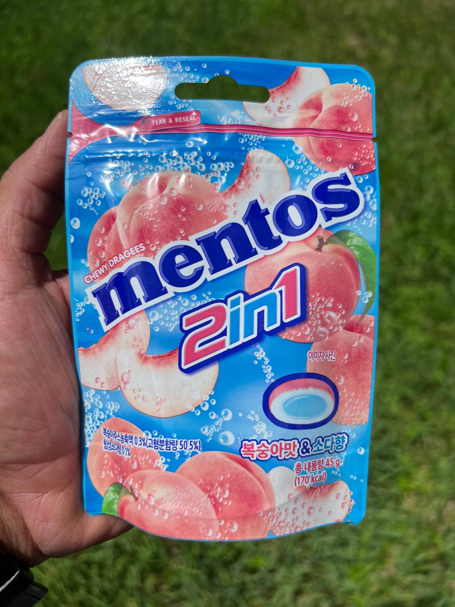 Mentos 2-in-1 Peach (Korea)