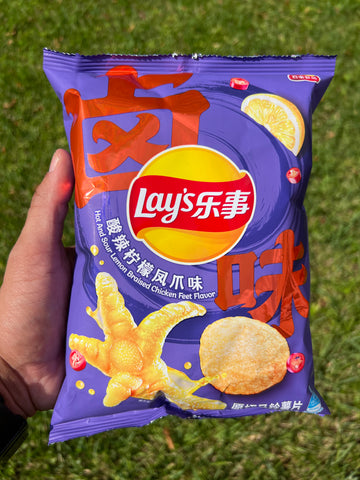 Lay’s Hot & Sour Lemon Braised Chicken Feet (China)